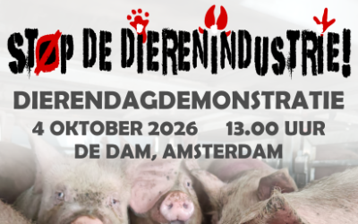 4 oktober: Dierendagdemonstratie Amsterdam